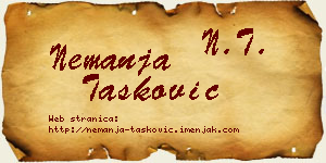 Nemanja Tasković vizit kartica